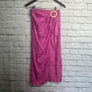 WAYF Juno wrap midi skirt